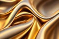 Gold silk satin fabric luxury Royalty Free Stock Photo