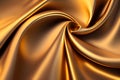 Gold silk satin fabric luxury Royalty Free Stock Photo