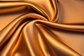 Gold silk satin fabric luxury Royalty Free Stock Photo