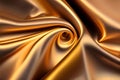 Gold silk satin fabric luxury Royalty Free Stock Photo