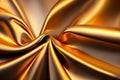 Gold silk satin fabric luxury Royalty Free Stock Photo