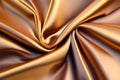 Gold silk satin fabric luxury Royalty Free Stock Photo