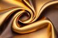 Gold silk satin fabric luxury Royalty Free Stock Photo