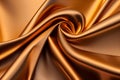 Gold silk satin fabric luxury Royalty Free Stock Photo