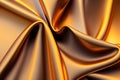 Gold silk satin fabric luxury Royalty Free Stock Photo