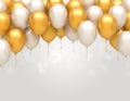 Happy Birthday Balloons. Royalty Free Stock Photo