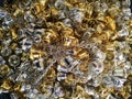 Gold silver Bell background Royalty Free Stock Photo