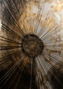 Golden and black burst in grunge style Royalty Free Stock Photo
