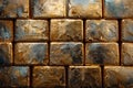 Gold and Silver Blocks Royalty Free Stock Photo