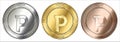 PeepCoin PCN coin set.