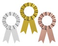 Gold, Silver, Bronze Ribbons