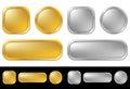 Gold and silver buttons