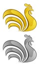 Gold and silver chick Royalty Free Stock Photo