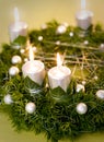 Gold and silver christmas wreath