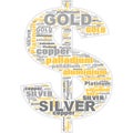 Gold Silver Copper Paladium Platinum Text Illustration Background Header Royalty Free Stock Photo