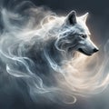 Gold and Silver Fantasy-Art Wolf