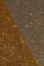 Gold silver glitter background, festive sparkle texture. Xmas, holiday, party abstract backdrop