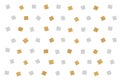 Gold and silver glitter paper cut background Royalty Free Stock Photo