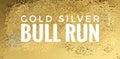 Gold Silver Investment Precious Metals Bull Run Header Illustration Royalty Free Stock Photo