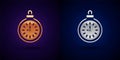 Gold and silver Pocket watch icon isolated on black background. Vector Royalty Free Stock Photo