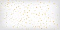 Gold, Silver Rich Falling Bokeh Confetti. Magic Royalty Free Stock Photo