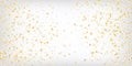 Gold, Silver VIP Falling Bokeh Confetti. Royalty Free Stock Photo