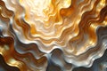 Gold Silver Wavy Abstract Background Royalty Free Stock Photo