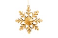 Gold snowflake decoration