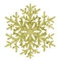 Gold snowflake