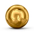 Gold soccer ball Royalty Free Stock Photo