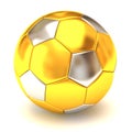 gold soccer ball Royalty Free Stock Photo