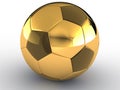 Gold soccer ball #4