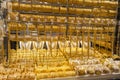 The gold souk or market in Dubai city, Deira. United Arab Emirates Royalty Free Stock Photo