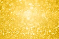 50th anniversary or birthday yellow gold sparkle gala background Royalty Free Stock Photo