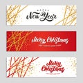 Gold sparkles Happy New Year backgroun Royalty Free Stock Photo