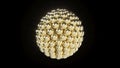 Gold sparks spheres intro 3d