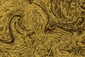 Gold spiral abstract background and swirl wallpaper, twist texture