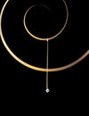 Gold spiral background 2