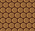 Gold spiral vector seamless background