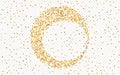 Gold Splash Abstract Transparent Background.