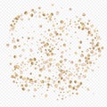 Gold Splash Shiny Transparent Background. Luxury