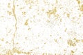 Gold splashes Texture. Brush stroke design element Royalty Free Stock Photo