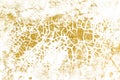 Grunge golden background pattern of cracks Royalty Free Stock Photo