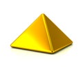 Gold square pyramid
