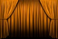 Gold Stage Curtain