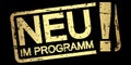 gold stamp New in programm (in german Royalty Free Stock Photo