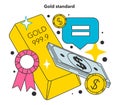 Gold standard as a method of inflation control. Economics crisis