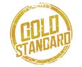Gold Standard Stamp Best Practice Example Comparison Measure Performance Illustration Royalty Free Stock Photo