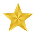Gold star Royalty Free Stock Photo