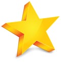 Gold star Royalty Free Stock Photo